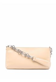 BY FAR Holly leather shoulder bag - Nude