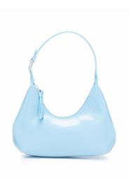 BY FAR Baby Amber semi-patent leather shoulder bag - Blau