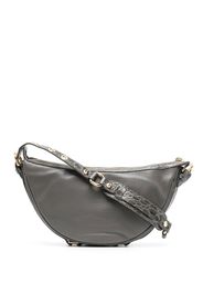 BY FAR zip-up curved shoulder bag - Grau