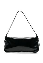 BY FAR patent-leather shoulder bag - Schwarz