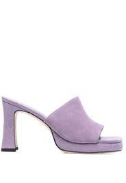 BY FAR 90mm suede mules - Violett