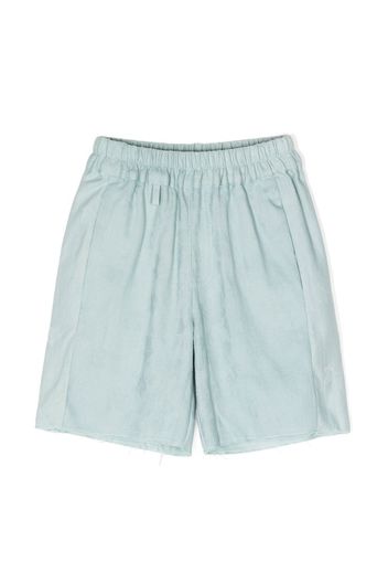 By Walid elasticated-waistband detail shorts - Blau