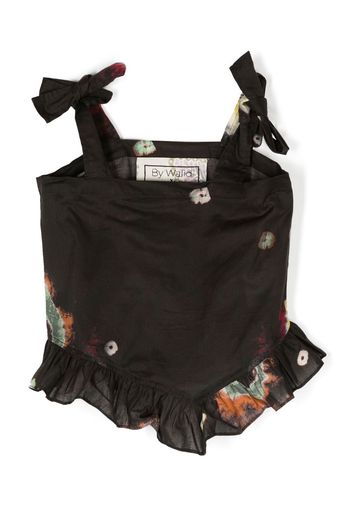 By Walid tie-dye print top - Schwarz