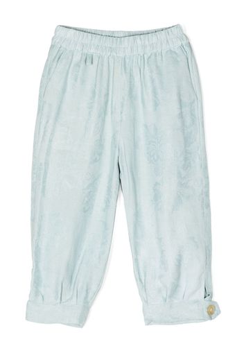 By Walid button-fastening cuff trousers - Blau