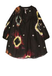 By Walid tie-dye print dress - Schwarz