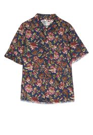 By Walid all-over floral-print shirt - Blau