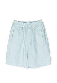 By Walid elasticated-waistband detail shorts - Blau