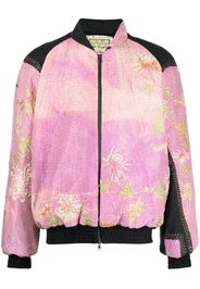 By Walid Otto embroidered bomber jacket - Pink Floral