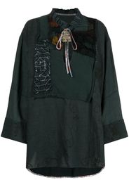 By Walid long-sleeve cotton tunic - Grün