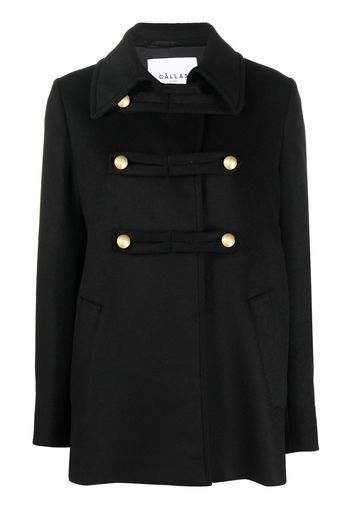 Câllas Milano Clara double-face pea coat - Schwarz