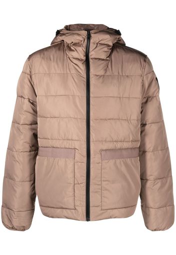 Calvin Klein Jeans padded hooded jacket - Braun