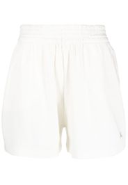 Calvin Klein Jeans logo-embroidered waffle shorts - Weiß