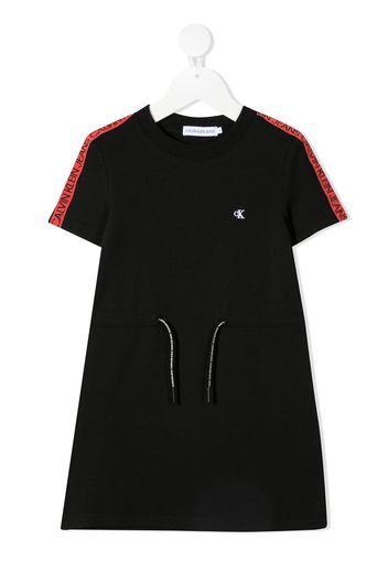 Calvin Klein Kids Minikleid mit Kordelzug - Schwarz