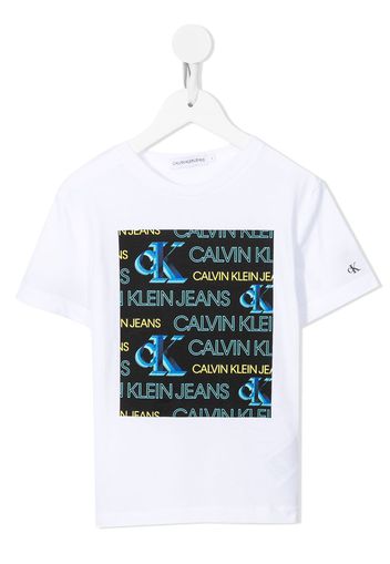 Calvin Klein Kids logo-print short-sleeved T-shirt - Weiß