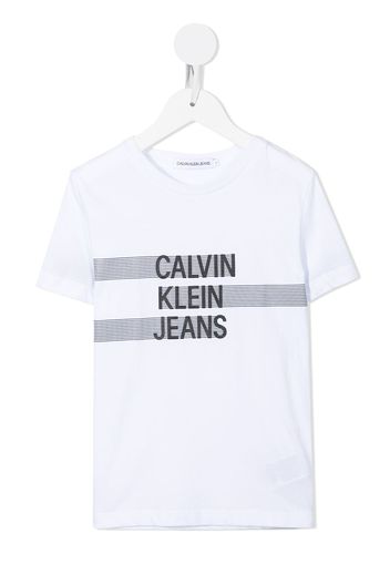 Calvin Klein Kids T-Shirt mit Logo-Print - Weiß