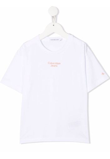 Calvin Klein Kids logo-print T-shirt - Weiß