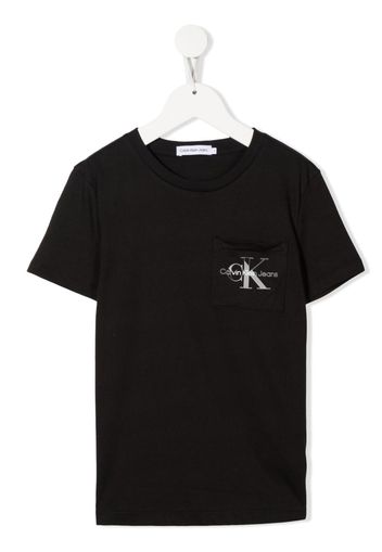 Calvin Klein Kids logo-print short-sleeve T-shirt - Schwarz