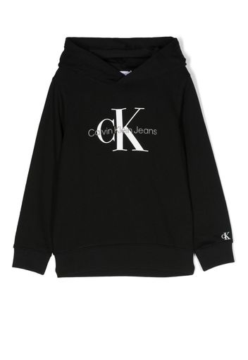 Calvin Klein Kids logo-print cotton hoodie - Schwarz VW7510 Calvin Klein Kids logo-print cotton hoodie - Schwarz VW7510