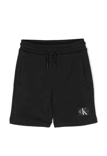 Calvin Klein Kids logo-print drawstring shorts - Schwarz