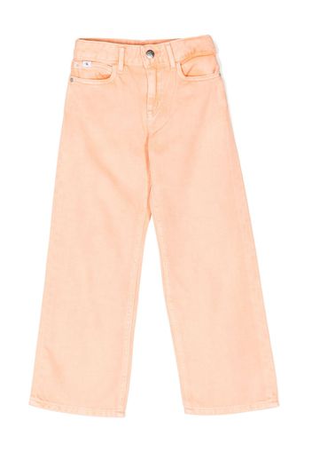 Calvin Klein Kids straight-leg trousers - Orange