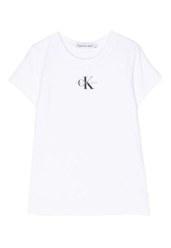 Calvin Klein Kids logo-print cotton T-shirt - Weiß