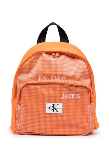 Calvin Klein Kids logo-print backpack - Orange