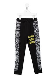 Calvin Klein Kids logo-print sweatpants - Schwarz