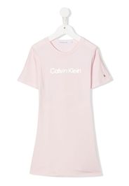 Calvin Klein Kids logo-print T-shirt dress - Rosa