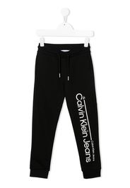 Calvin Klein Kids logo drawstring tracksuit bottoms - Schwarz