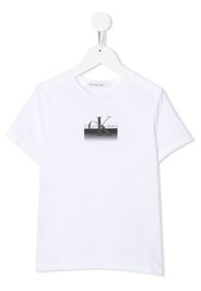 Calvin Klein Kids logo-print cotton T-shirt - Weiß