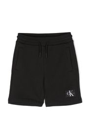 Calvin Klein Kids logo-print drawstring shorts - Schwarz