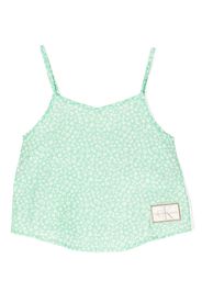 Calvin Klein Kids floral-print tank top - Grün