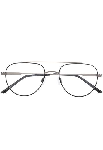 Calvin Klein Pilotenbrille mit mattem Finish - Schwarz