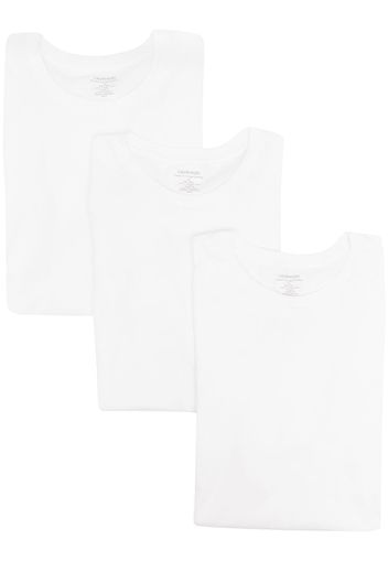 Calvin Klein 3er-Set T-Shirts mit rundem Ausschnitt - Weiß