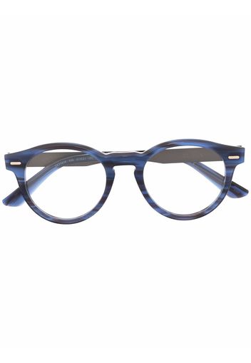 Calvin Klein Brille mit rundem Gestell - Silber