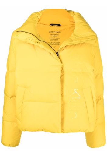 Calvin Klein quilted-finish puffer jacket - Gelb