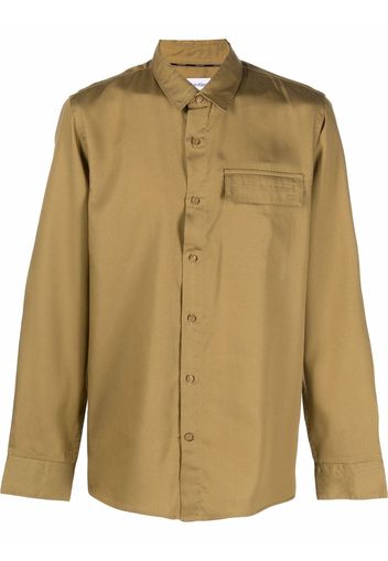 Calvin Klein chest-pocket button-down shirt - Braun