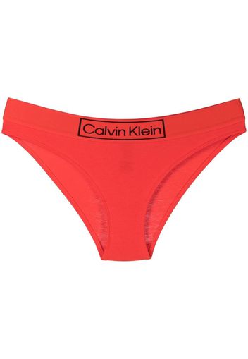 Calvin Klein logo-waistband detail bikini bottoms - Rot