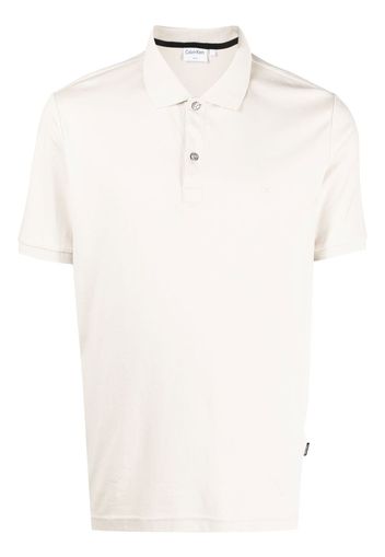 Calvin Klein Poloshirt mit Logo-Print - Nude