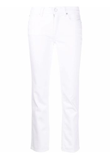 Calvin Klein low-rise straight-leg trousers - Weiß