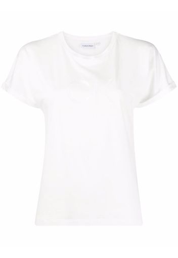 Calvin Klein logo-print short-sleeve T-shirt - Weiß