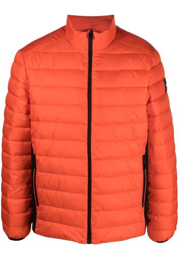 Calvin Klein logo-patch padded jacket - Orange