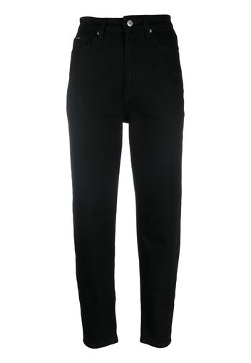 Calvin Klein high-waisted mom-cut jeans - Schwarz