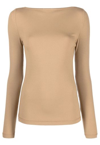 Calvin Klein long-sleeve knit top - Nude