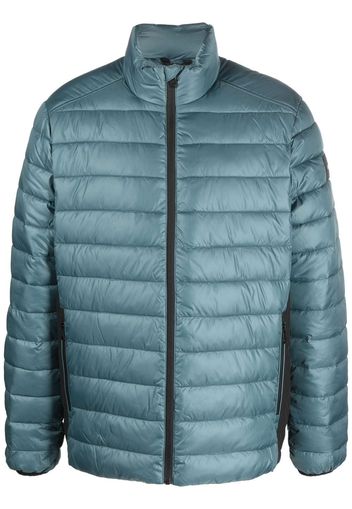 Calvin Klein logo-patch padded jacket - Blau