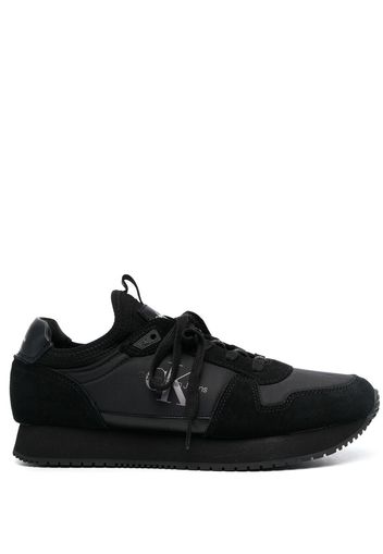 Calvin Klein logo-print lace-up sneakers - Schwarz