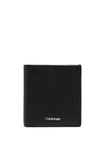 Calvin Klein grained leather wallet - Schwarz