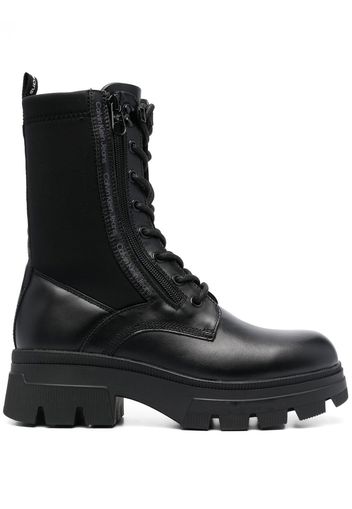 Calvin Klein chunky lace-up combat boots - Schwarz