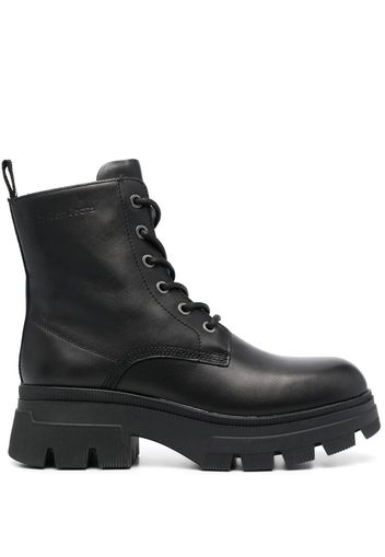 Calvin Klein chunky lace-up combat boots - Schwarz