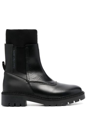 Calvin Klein high-ankle leather Chelsea boots - Schwarz